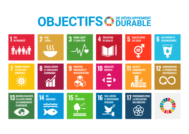 pictogrammes des 17 objectifs du développement durable