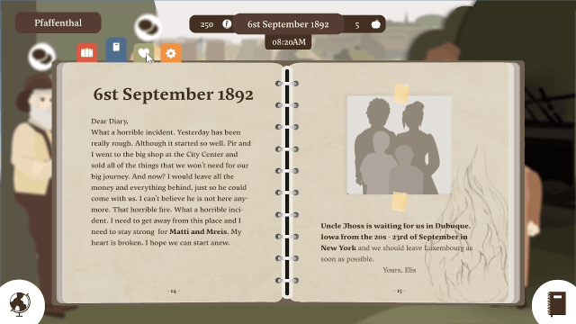 screenshot of Migrants' Chronicles game