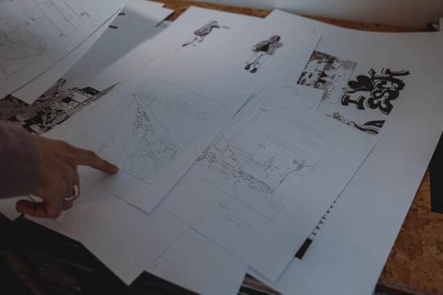 Foto von einigen Illustrationen