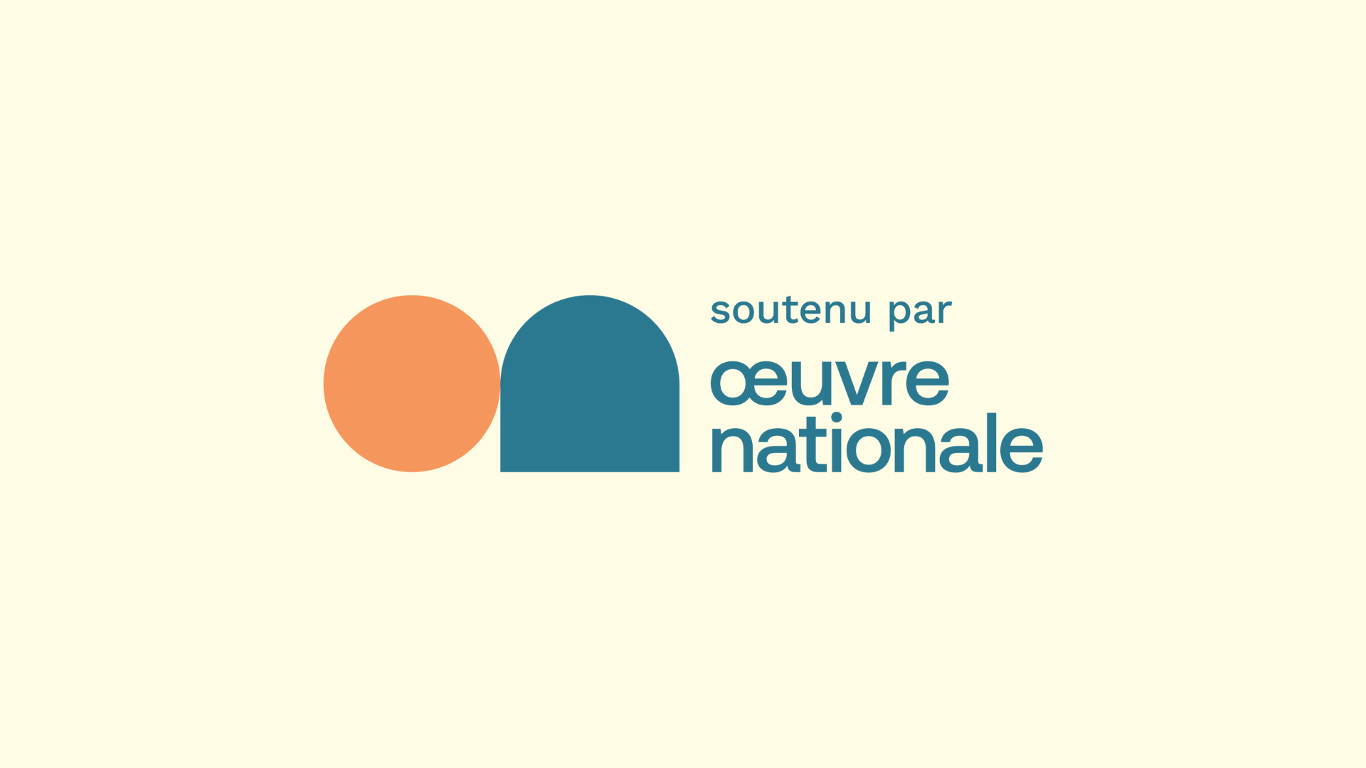 photo du logo de l'Œuvre Nationale avec l'ajout "soutenu par"