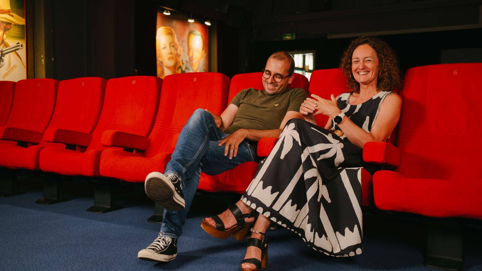 portrait du réalisateur Eric Lamhène et de Isabelle Marchal