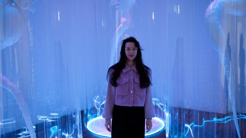 Portrait of the multidisciplinary artist Mary-Audrey Ramirez.