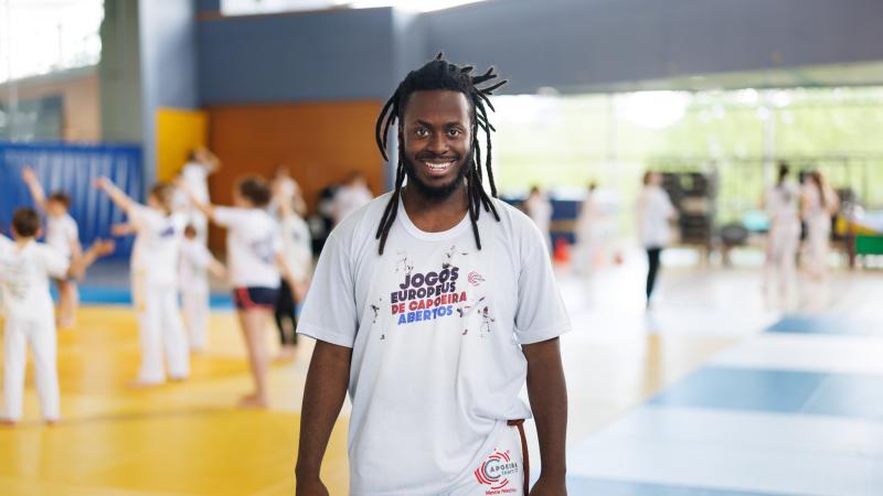 Porträt von Bruno Jordan Lucio de Oliveira vom Capoeira Team Luxembourg asbl