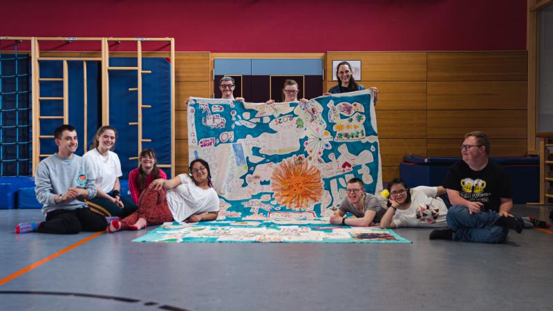 group photo of the performing team